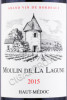 этикетка французское вино moulin de la lagune haut-medoc 0.75л