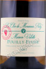 этикетка французское вино pouilly-fuisse maison valette le clos de monsieur noly vieilles vignes 2007 0.75л