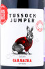 этикетка вино tussock jumper garnacha 0.75л