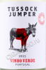 этикетка португальское вино tussock jumper vihno verde 0.75л