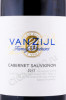 этикетка вино van zijl cabernet sauvignon 0.75л