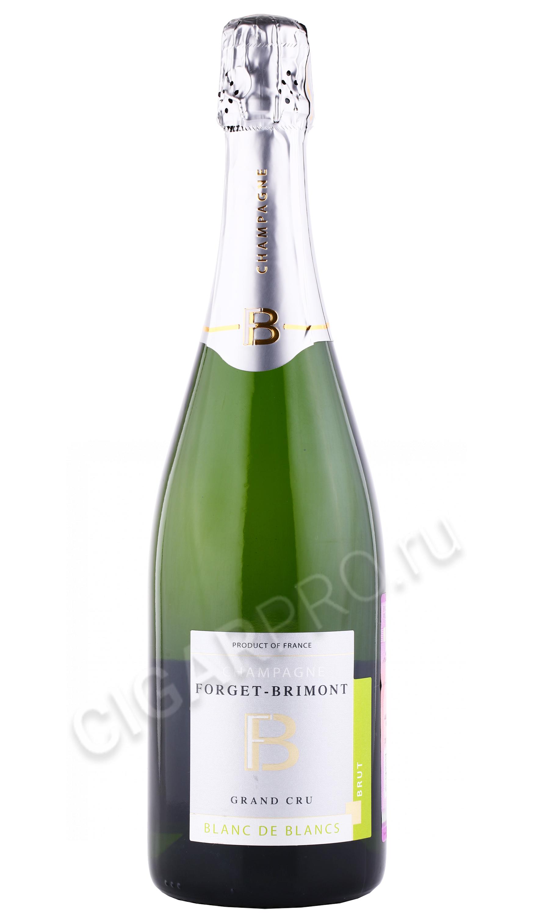 Forget Brimont Blanc de Blancs Grand Cru Шампанское Форже Бримон Блан де Блан Гран Крю 0.75л