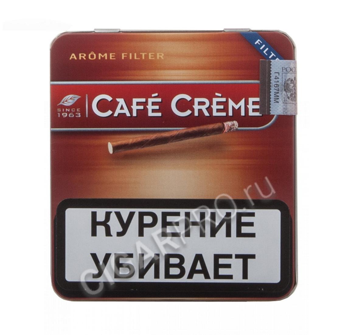 Сигарпро. Сигариллы Cafe Creme Blue 10. Сигариллы Cafe Creme Filter Caramel Cream. Сигариллы Cafe Creme Filter ж/б. Коробка из под сигариллы Cafe Creme Filter железная.