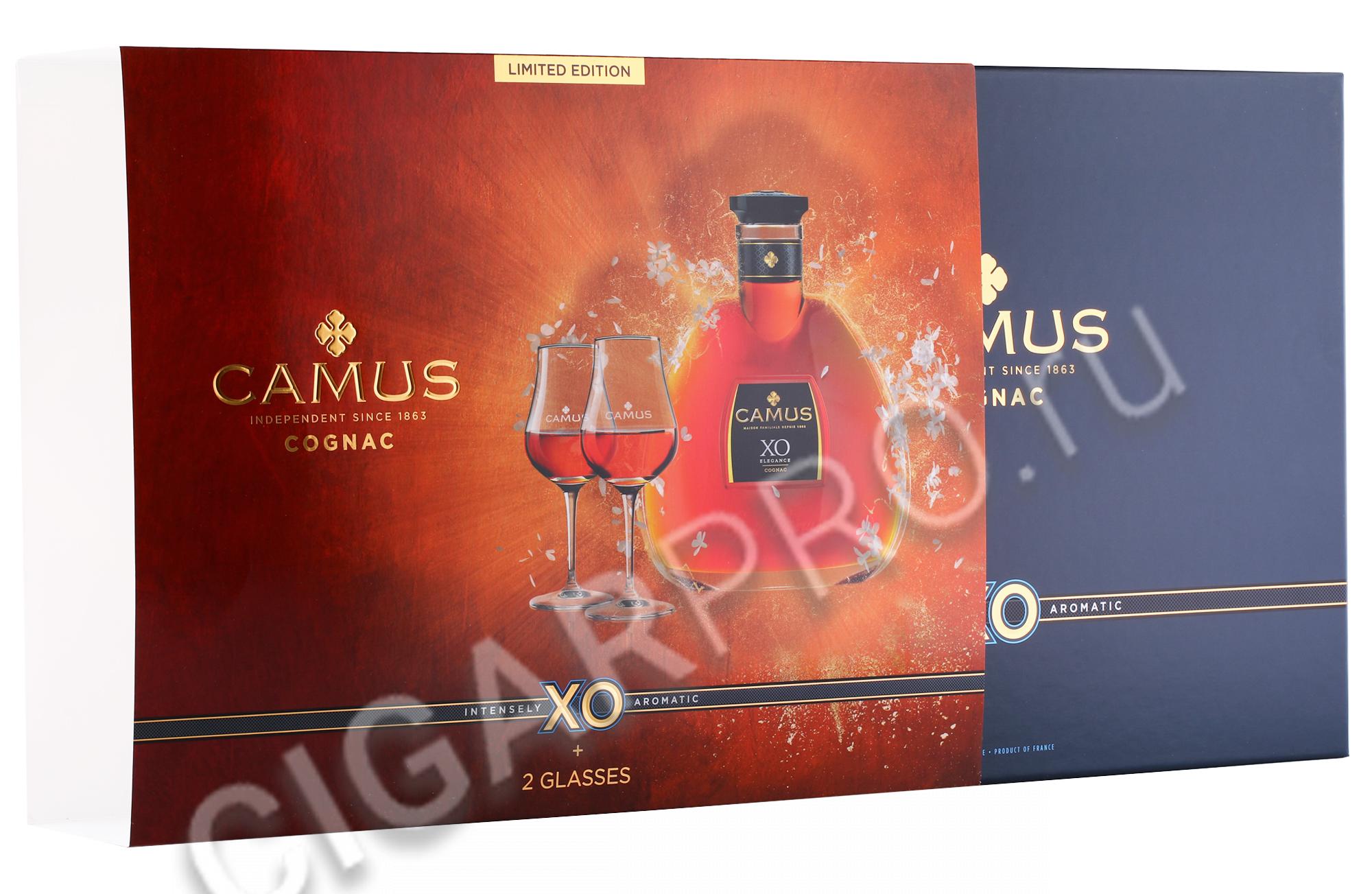 Коньяк camus 0.7 цена. Камю Элеганс с 2 бокалами 0.7. Camus XO Elegance Cognac 0.5. Коньяк Camus XO В подарочной упаковке, 0.7л. Camus XO Elegance 0.7.