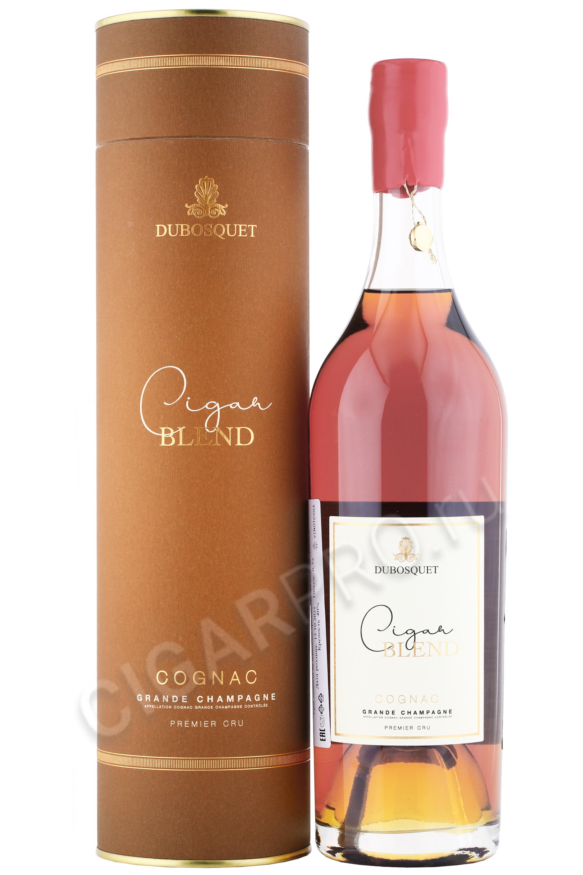 Dubosquet Cigar Blend Cognac Grande Champagne AOC Premier Cru Коньяк Дюбоске Сигар Бленд Коньяк Гранд Шампань АОС Премье Крю 0.7л в подарочной тубе