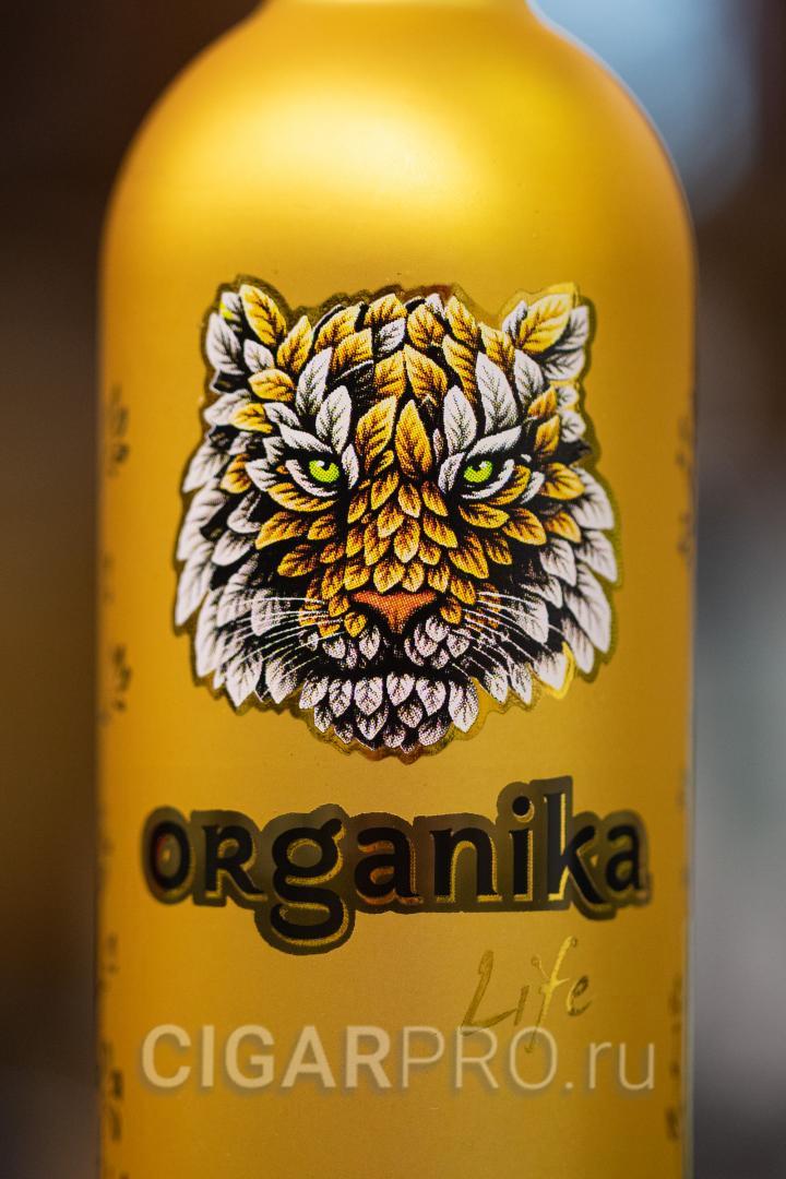 Амурский тигр на этикетке водки Organika