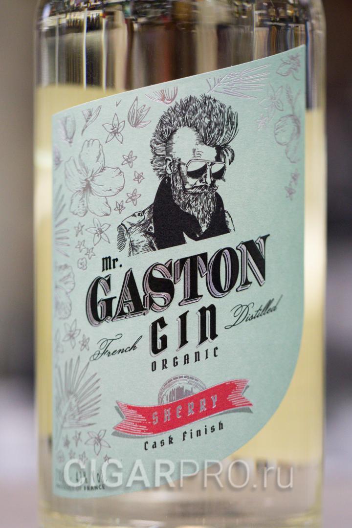 описание этикетки джина Mr Gaston Gin Organic Sherry Cask Finish