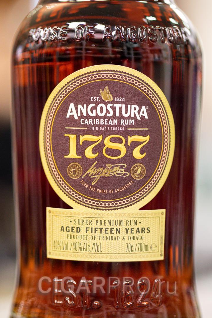 описание этикетки Рома Ангостура 1787 Эйджид 15 описание этикетки Rum Angostura 1787 Aged 15 years
