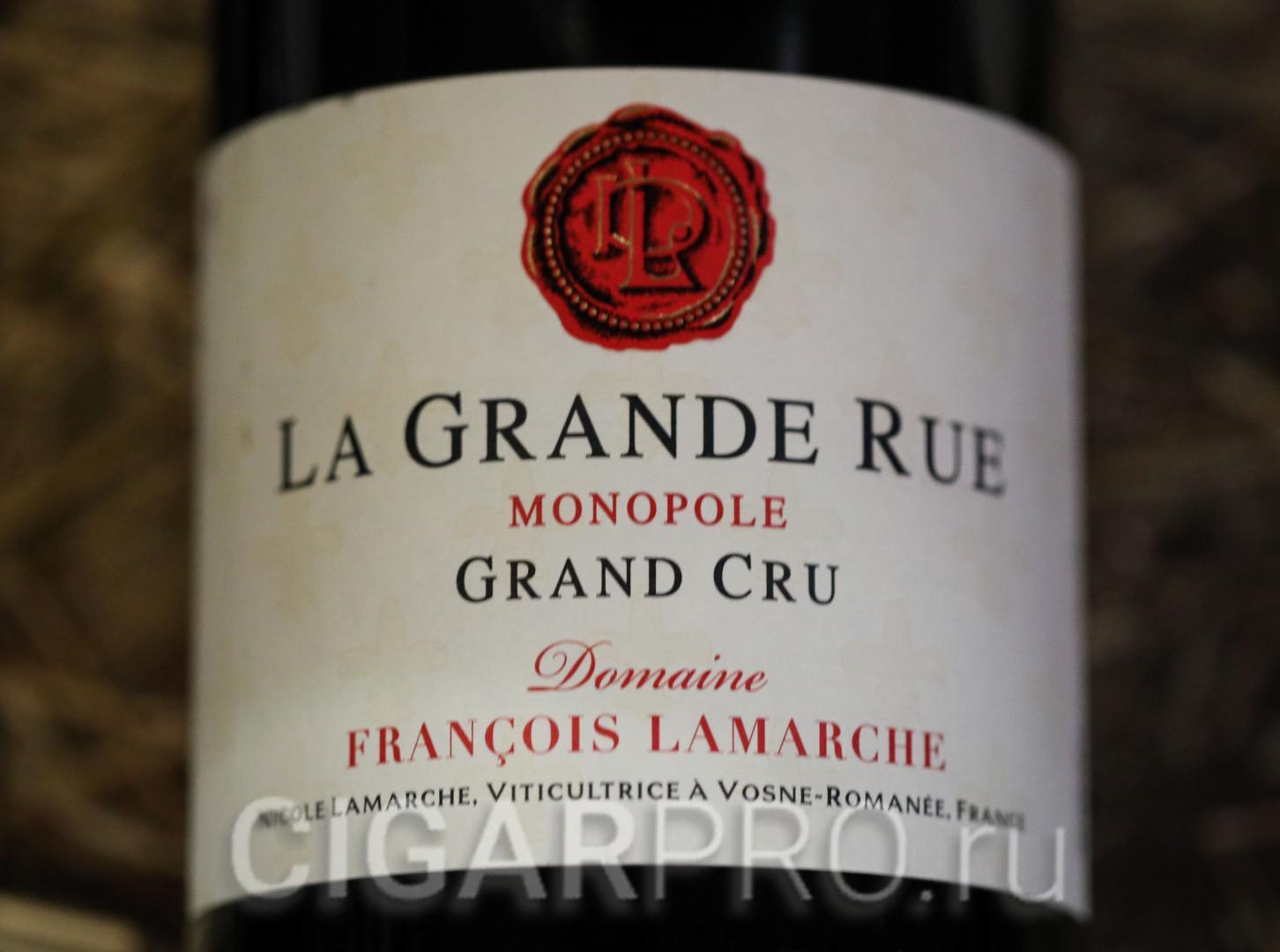 La Grande Rue Monopole Grand Cru 2017 купить Вино Ля Гранд Рю Гран Крю