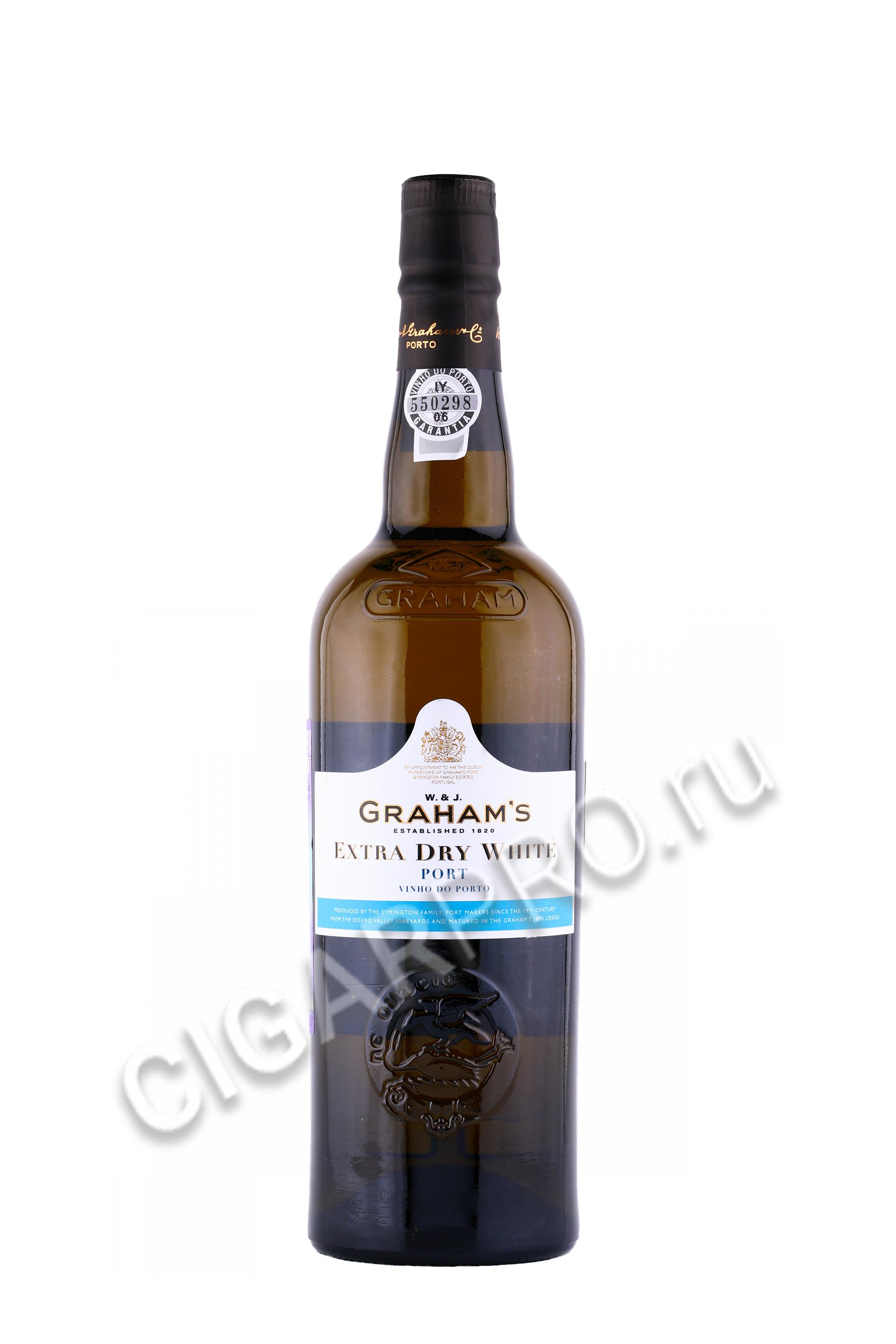 портвейн porto grahams extra dry white 0.75л