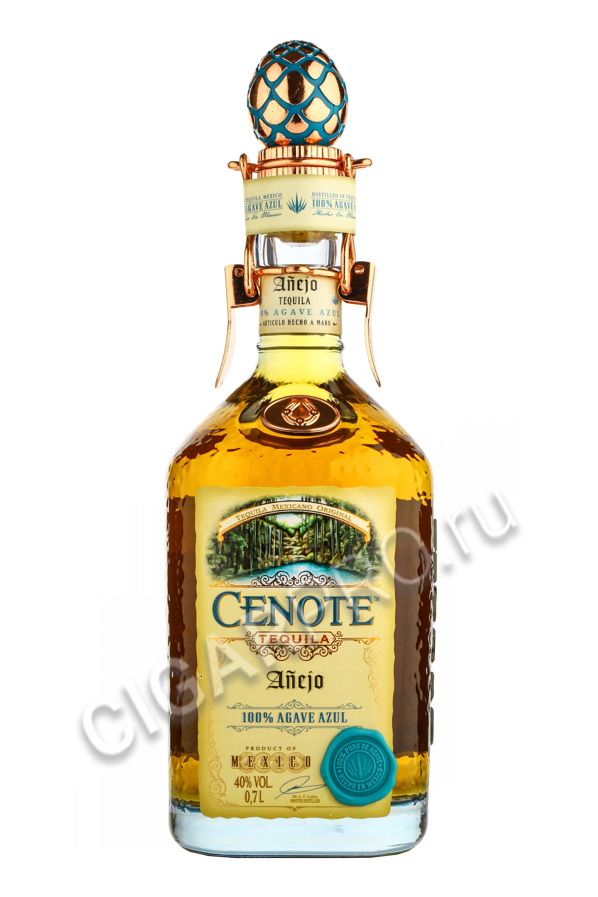 Tequila Cenote Anejo 100% Blue Agave купить Текилу Сеноте Аньехо 100% ...