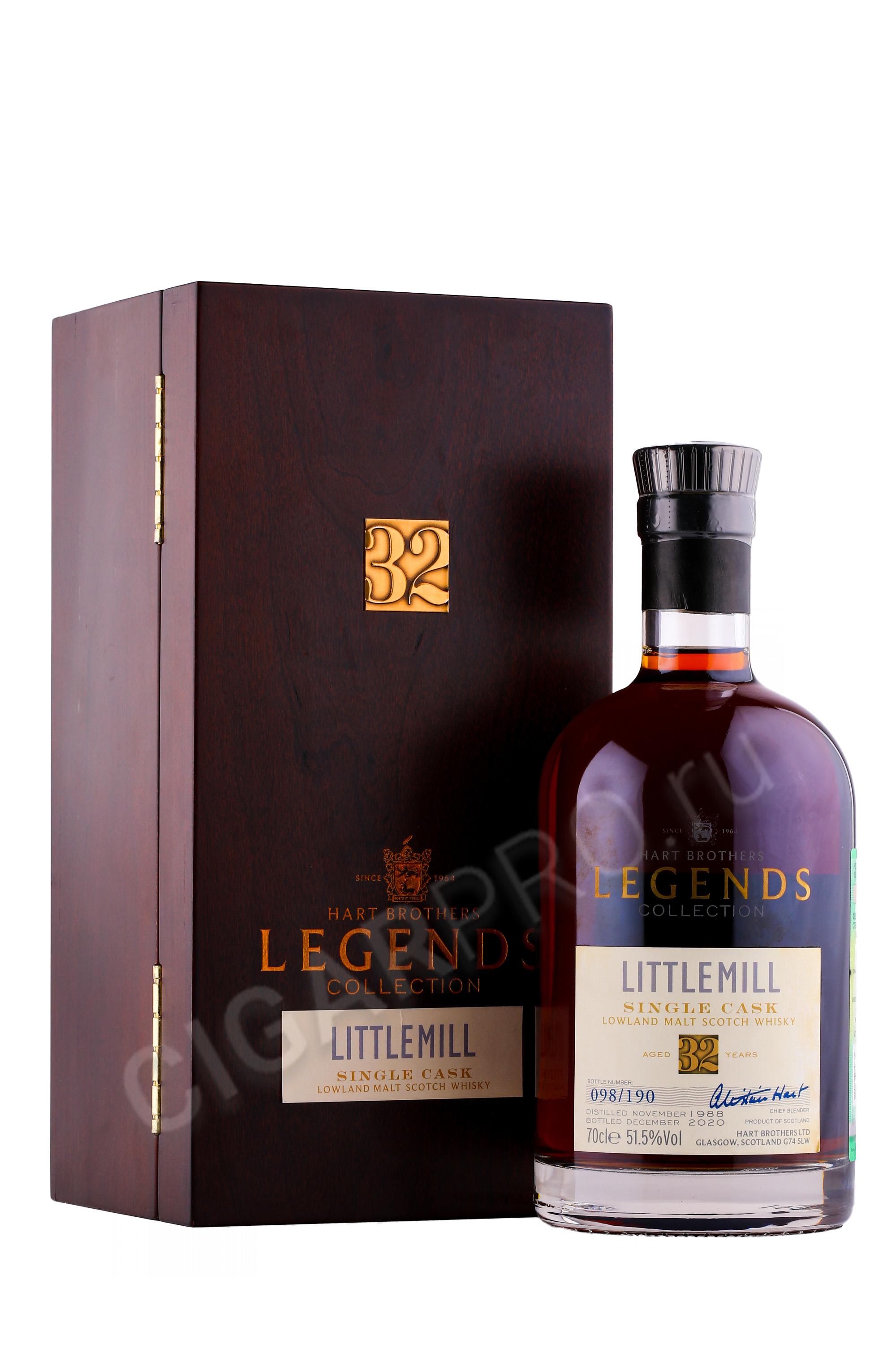 Hart Brothers Legends Collection Littlemill Single Cask 32 Years Old Виски Харт Бразерс Легендс Коллекшн Литтлмил Сингл Каск Лоулэнд 32 года 0.7л