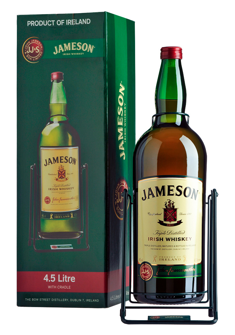 Бутылка виски литр. Виски Jameson, 4.5 л. Джемесон качели 4.5. Виски джемисон 4.5 качели. Джемесон ирландский виски.