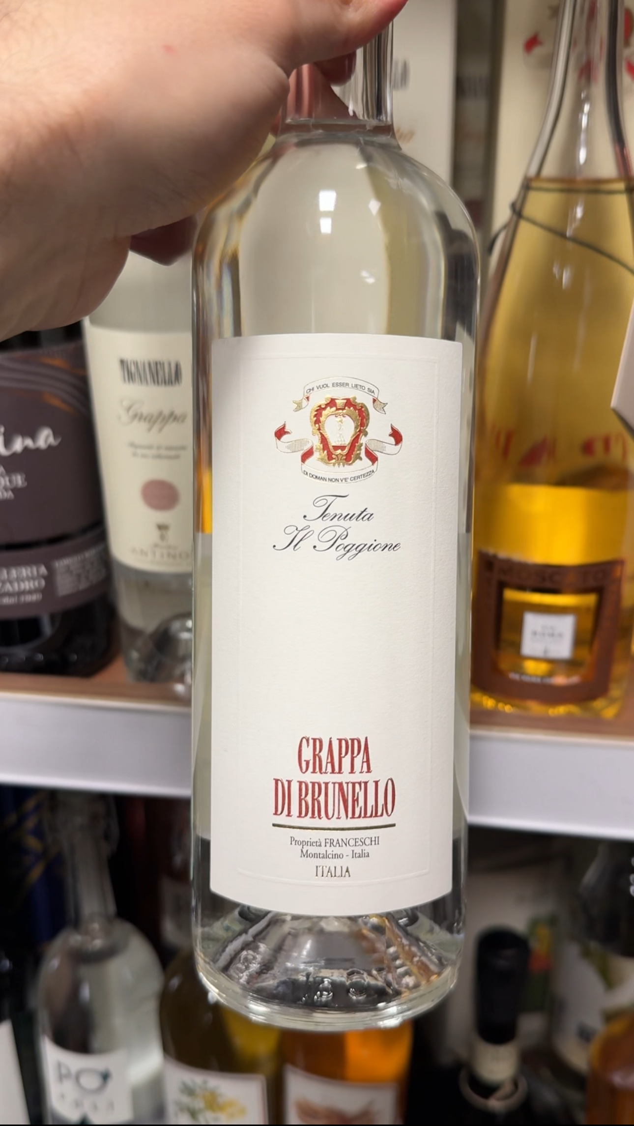 Franceschi Leopoldo Grappa di Brunello Граппа ди Брунелло 0.7л в подарочной упаковке