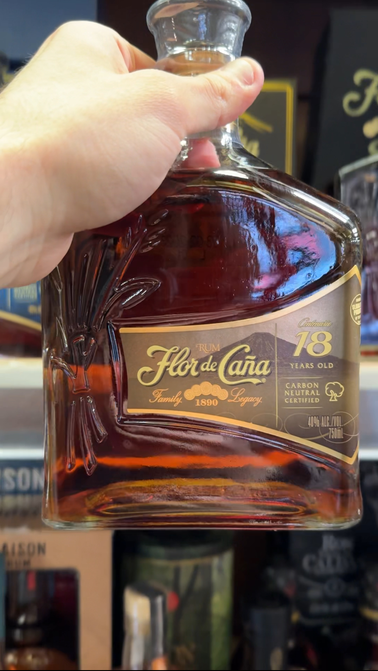 Flor de Cana Centenario 18 Years Old Ром Флор Де Кана Сентенарио 18 лет 0.75л в подарочной упаковке