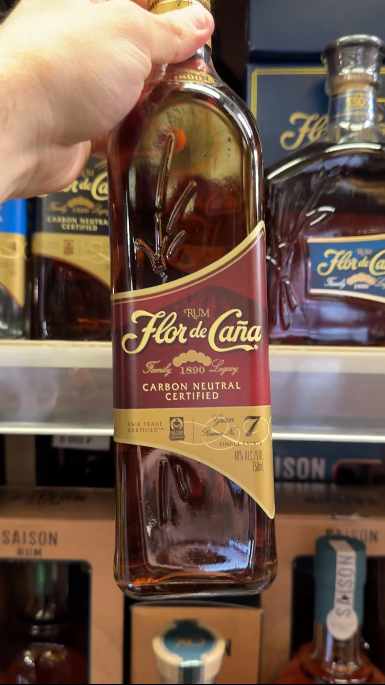 Flor de Cana Gran Reserva 7 Years Old Ром Флор де Канья Гран Резерва 7 лет 0.75л