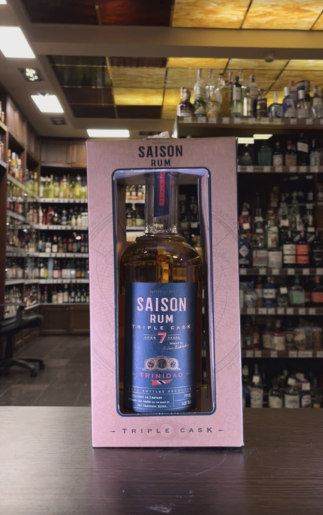 Saison Trinidad Triple Cask 7 Years Old Ром Сэзон Трипл Каск Тринидад 7 лет 0.7л в подарочной упаковке