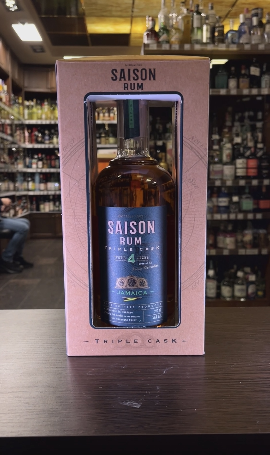 Saison Triple Cask Jamaica 4 Years Old Ром Сэзон Трипл Каск Ямайка 4 года 0.7л в подарочной упаковке