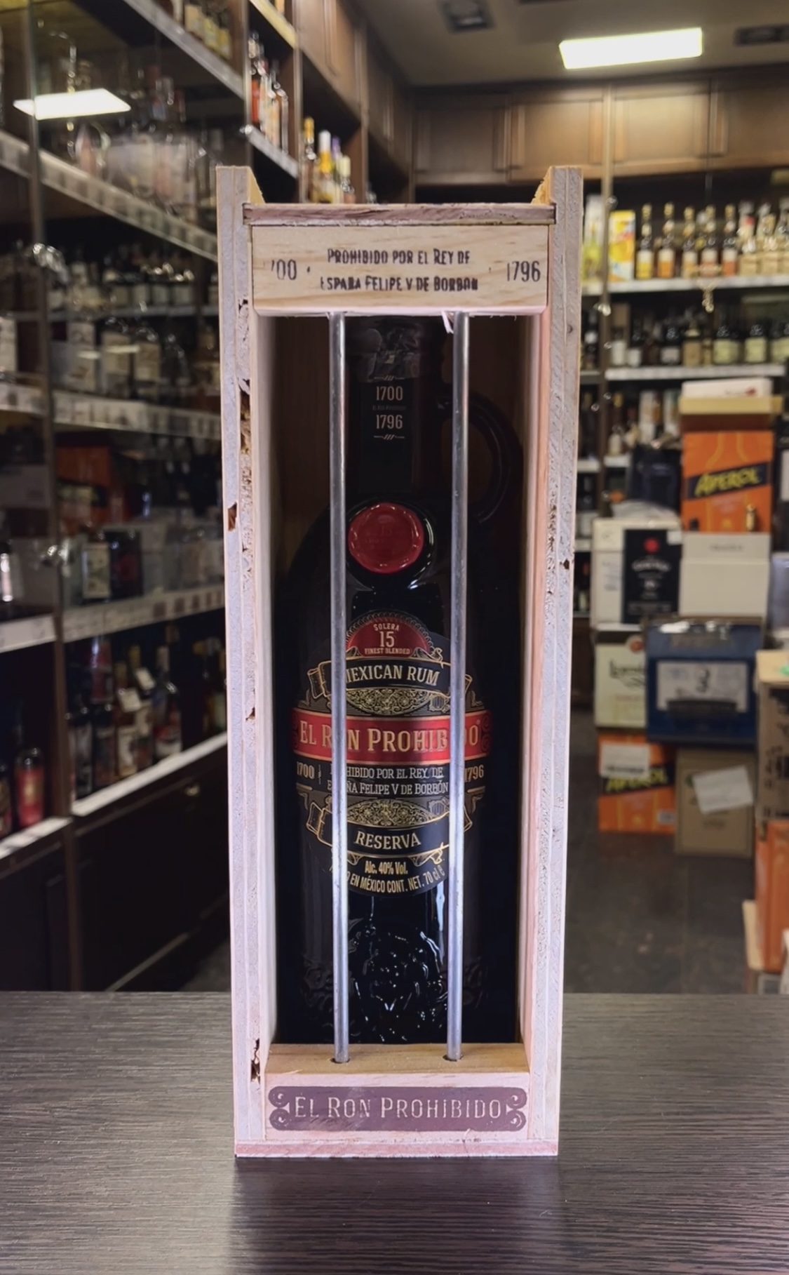 Ron Prohibido Gran Reserva 15 years Ром Проибидо Гран Ресерва 15 лет 0.7л в деревянной упаковке