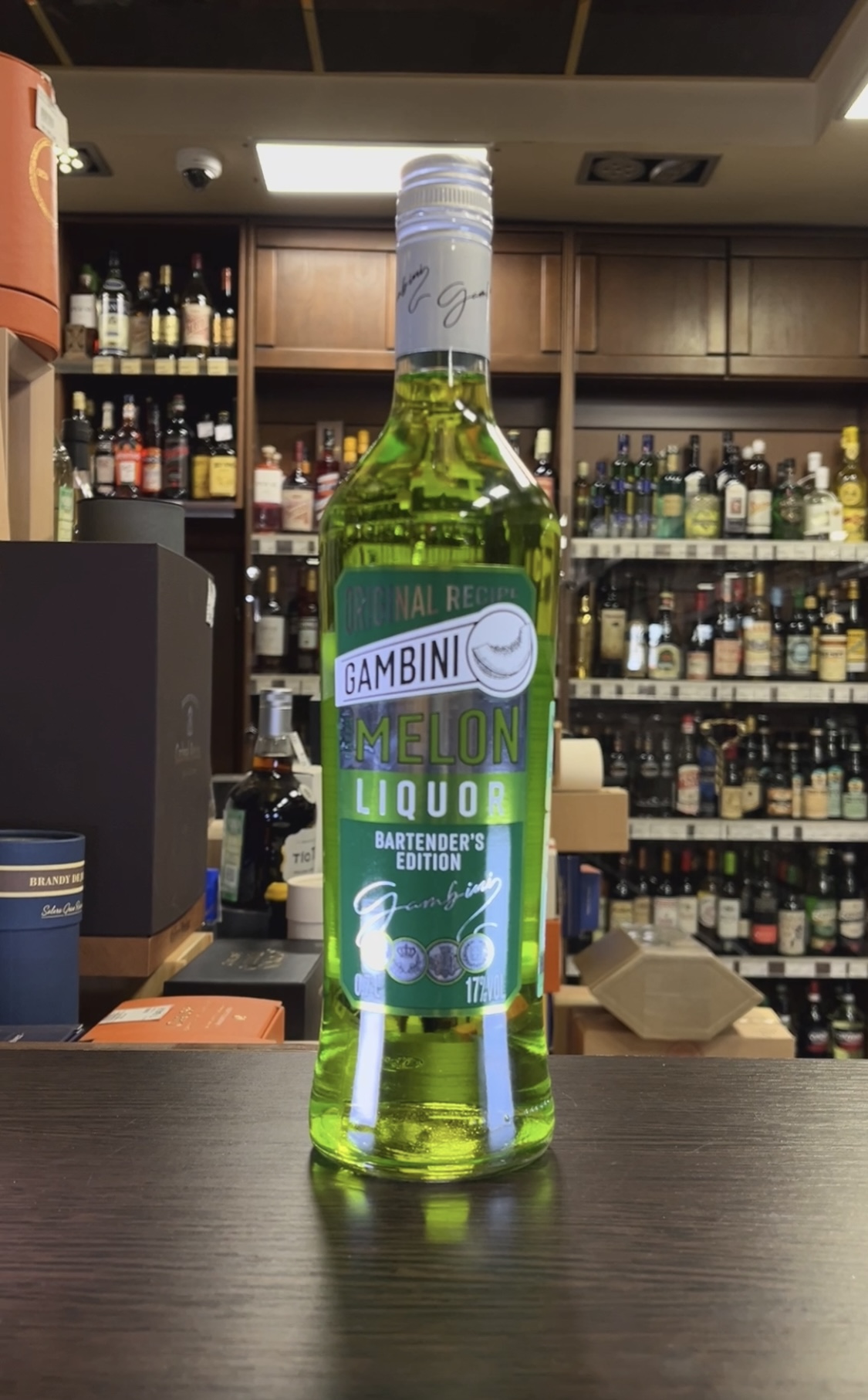 Gambini Green Melon Ликер Гамбини Зелёная Дыня 0.7л