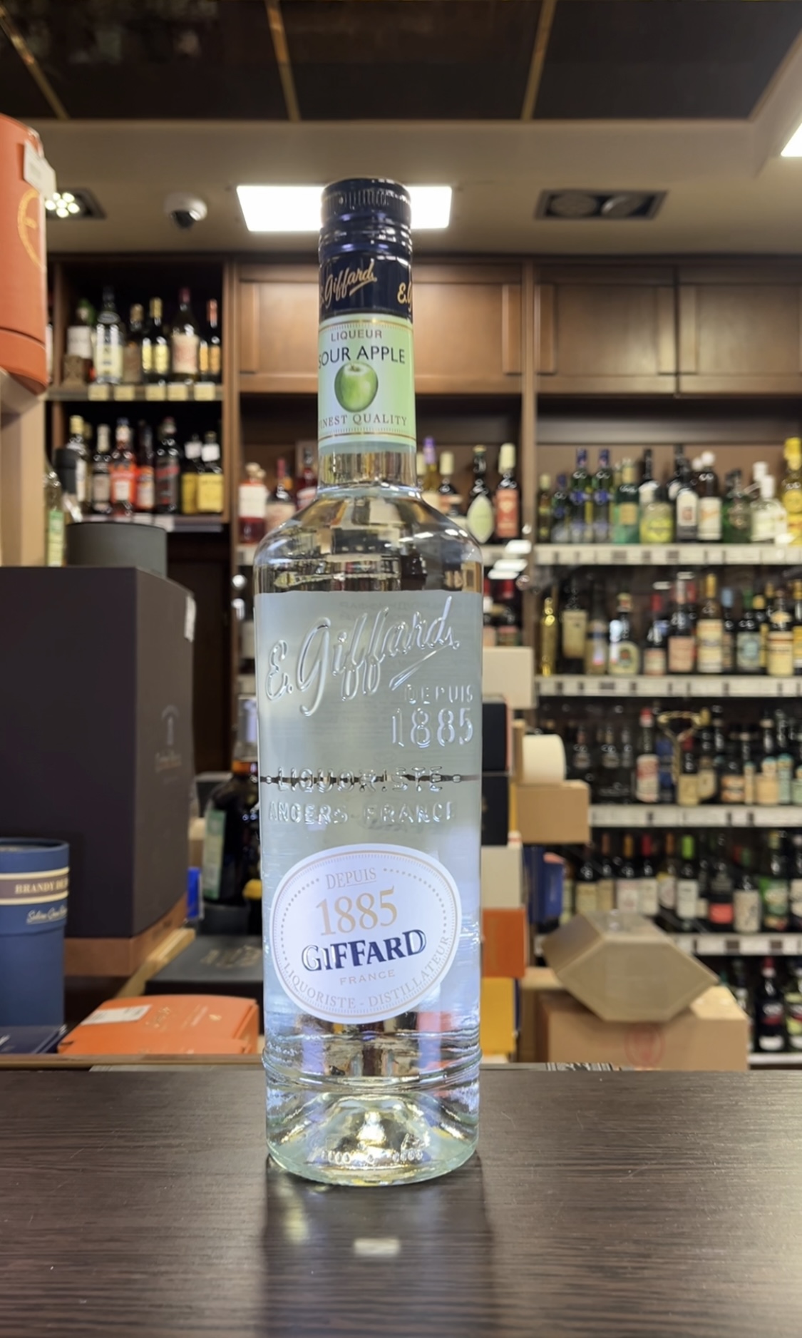 Giffard Sour Apple Ликер Жиффар Зеленое Яблоко 0.7л