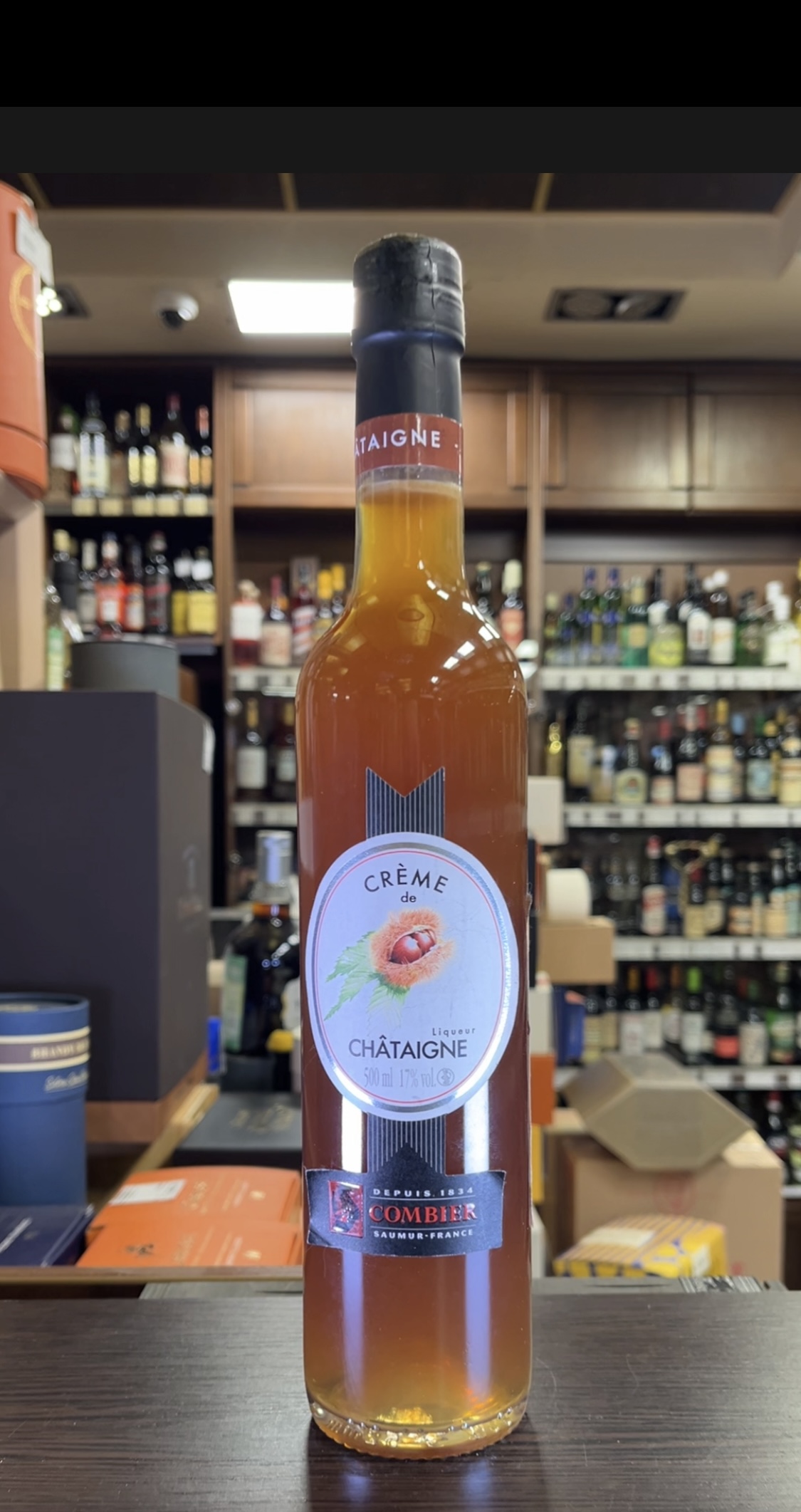 Liqueur Combier Creme de Chataigne Крем ликер Крем де Шатэнье 0.5л