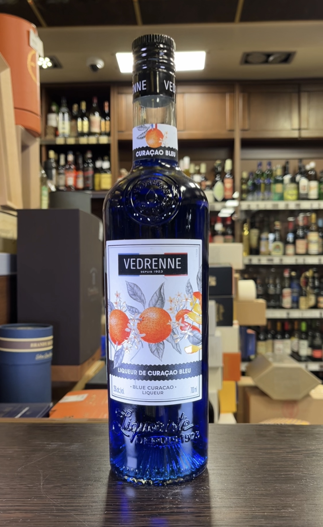 Vedrenne Bleu Curacao Ликер Курасао Блю 0.7л