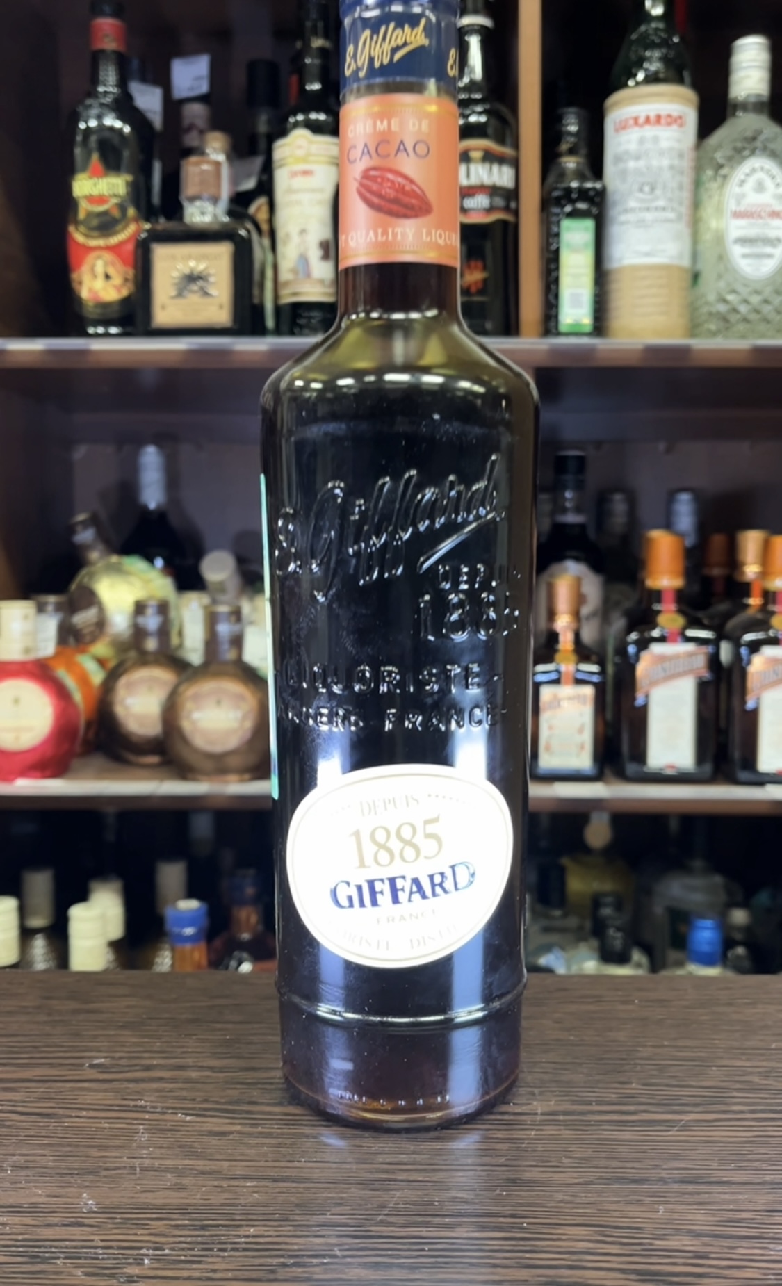 Giffard Creme de Cacao Brown Ликер Крем Де Какао Коричневый Жиффар 0.7л 