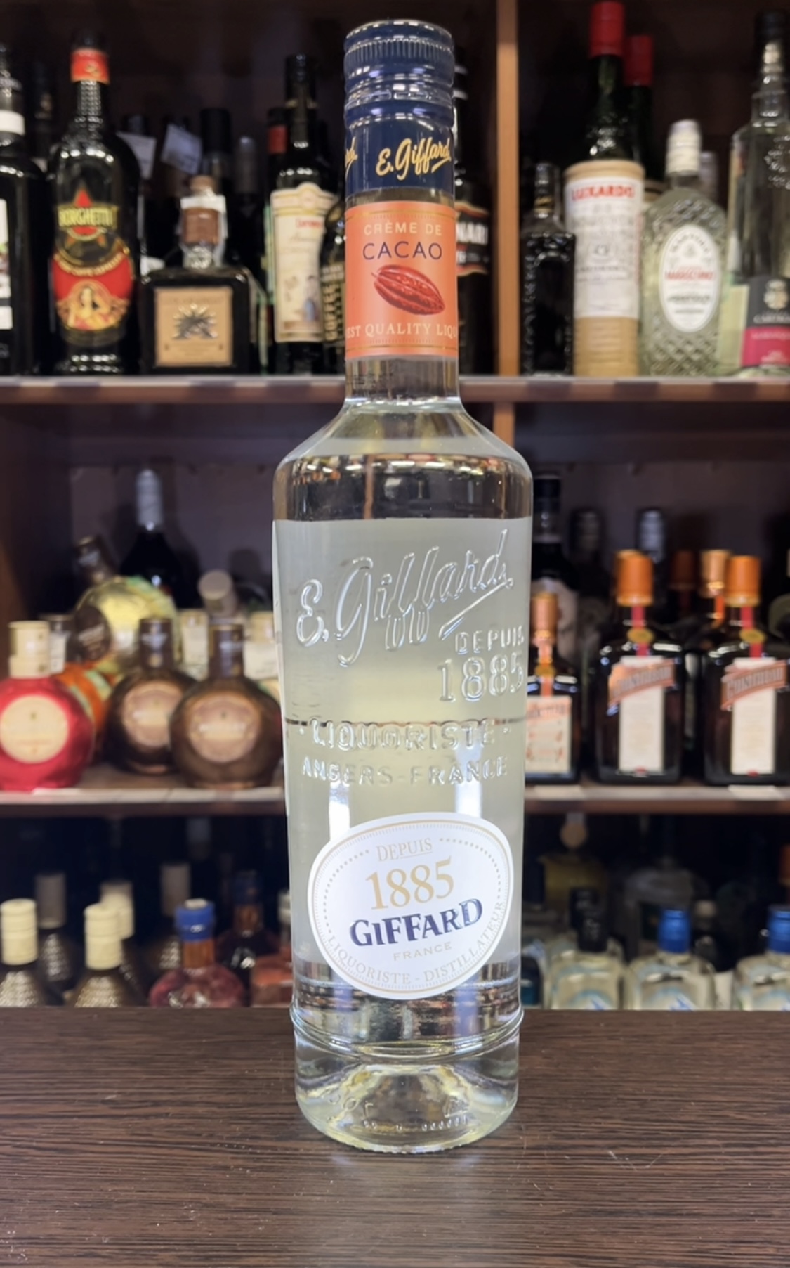Giffard Creme de Cacao White Ликер Жиффар Крем де Какао белый 0.7л