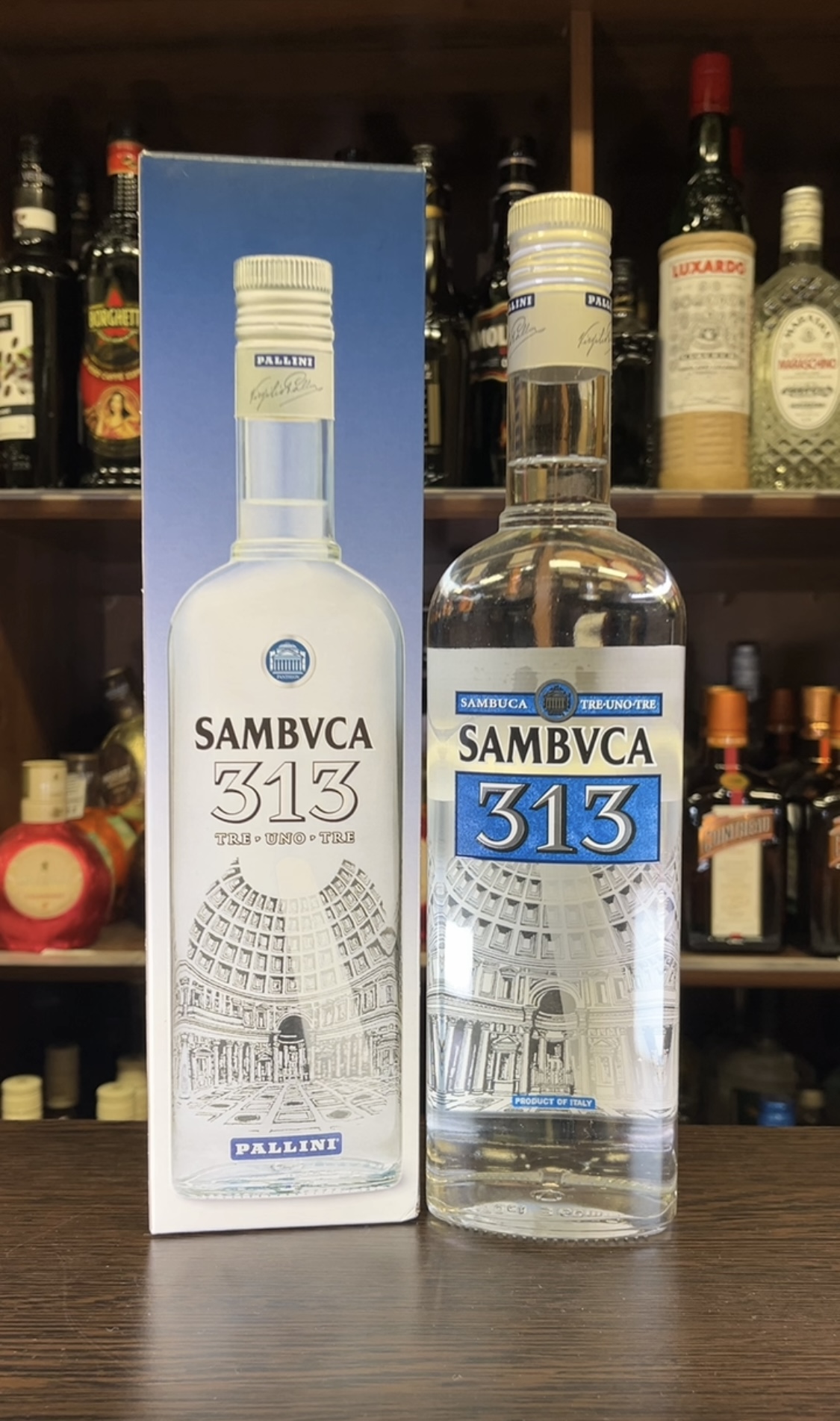 Pallini Sambuca 313 Самбука Паллини 313 в подарочной упаковке 0.7л