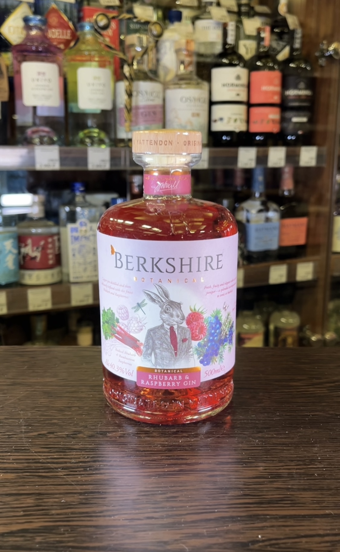 Berkshire Rhubarb Paspberry Gin Джин Беркшир Ревень Малина 0.5л