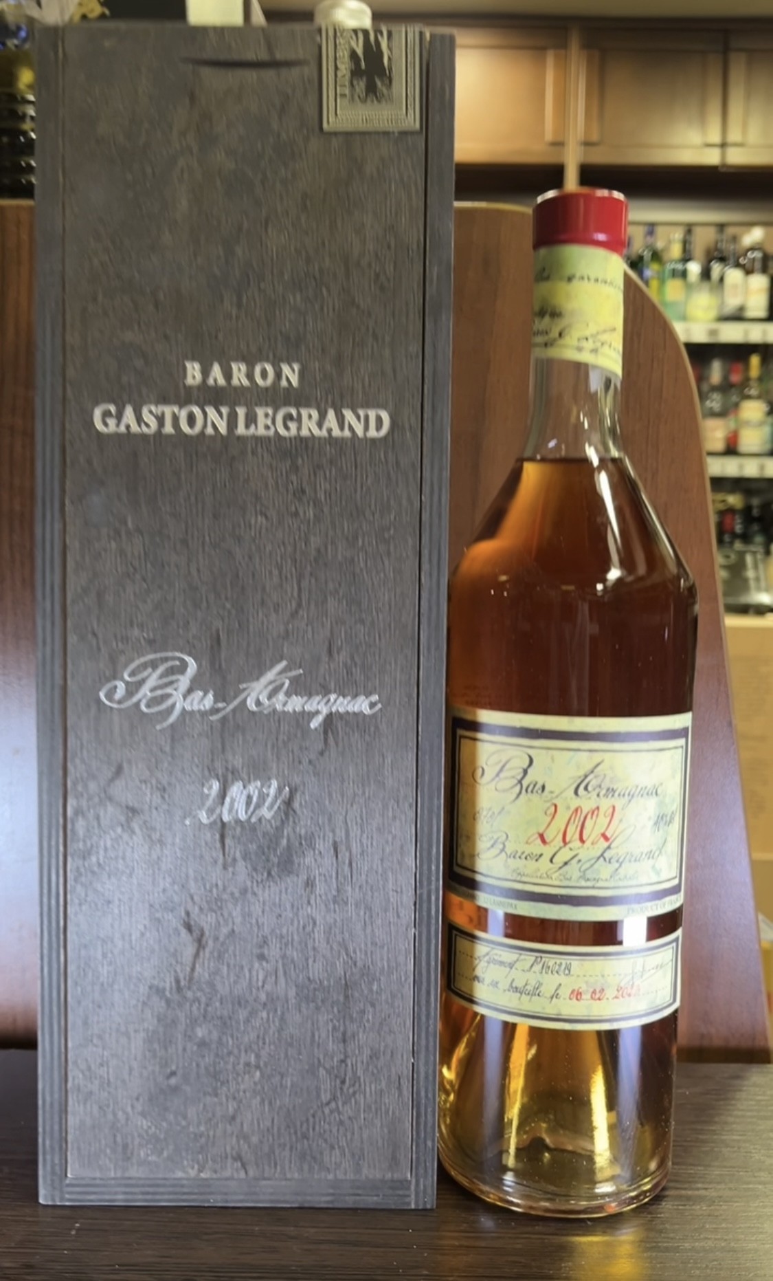 Baron G Legrand 2002 Bas Armagnac Арманьяк Барон Г Легран Ба Арманьяк 2002 года 0.7л в деревянной коробке