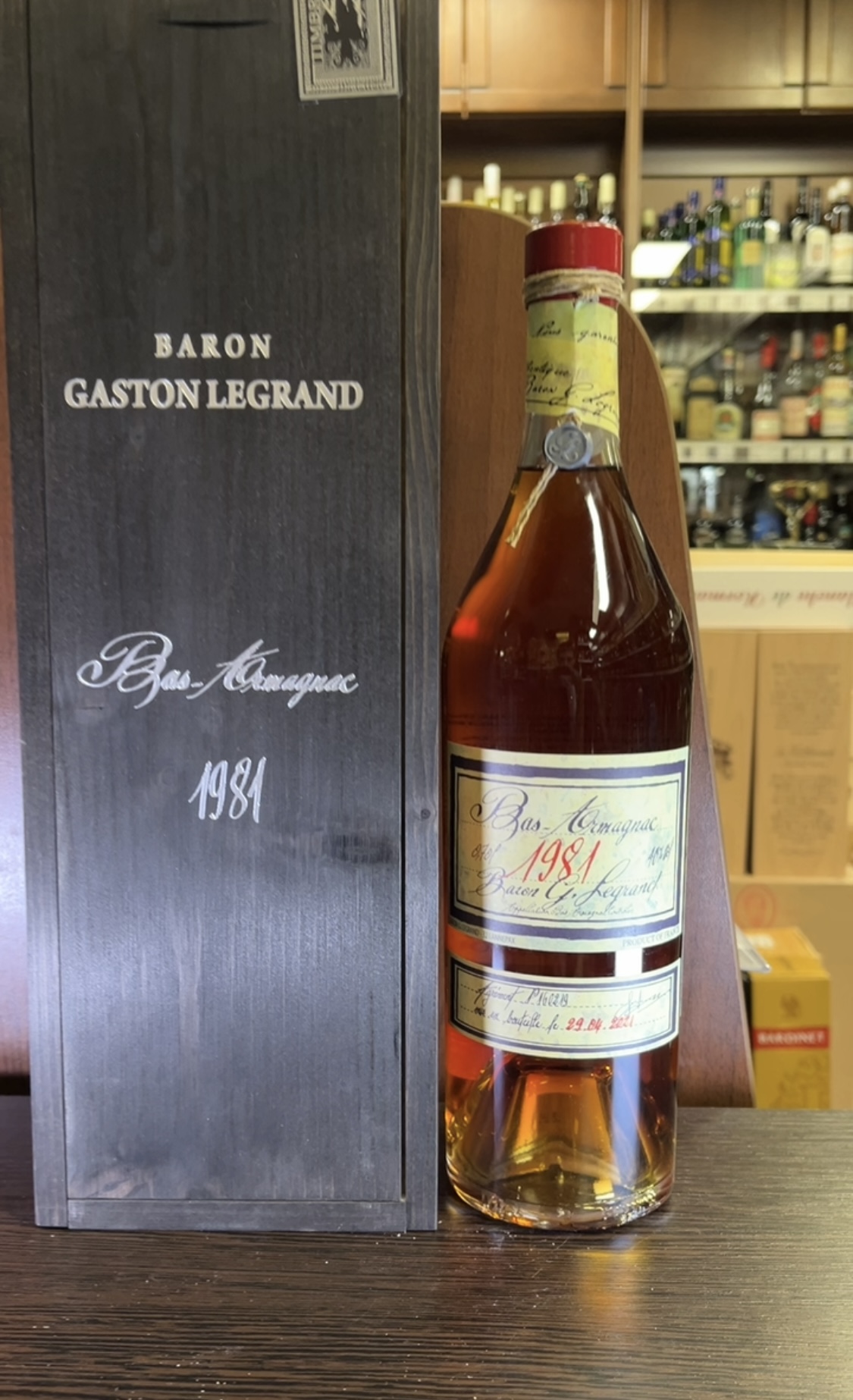 Armagnac Baron G. Legrand 1981 years Арманьяк Барон Г. Легран 1981 года