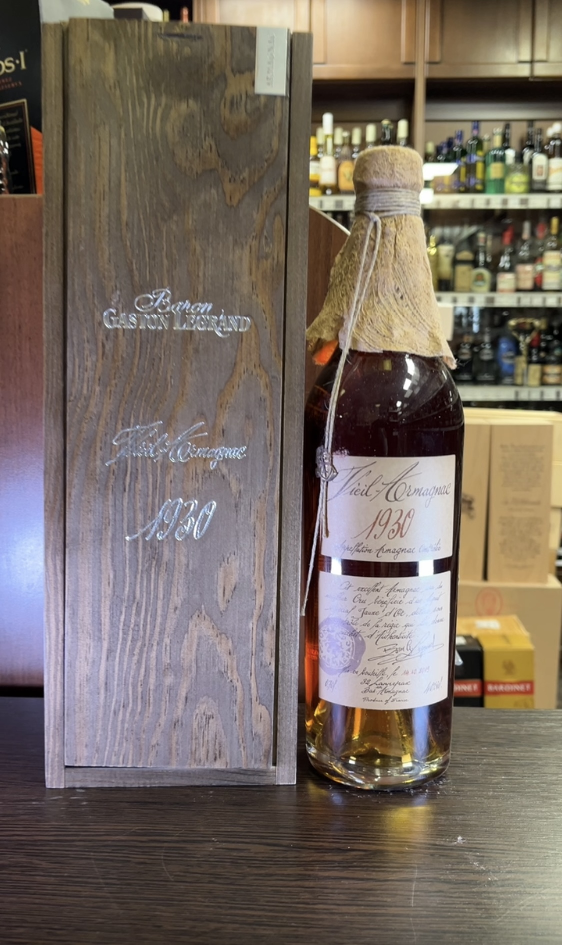 Armagnac Baron G. Legrand 1930 years Арманьяк Барон Г. Легран 1930 года