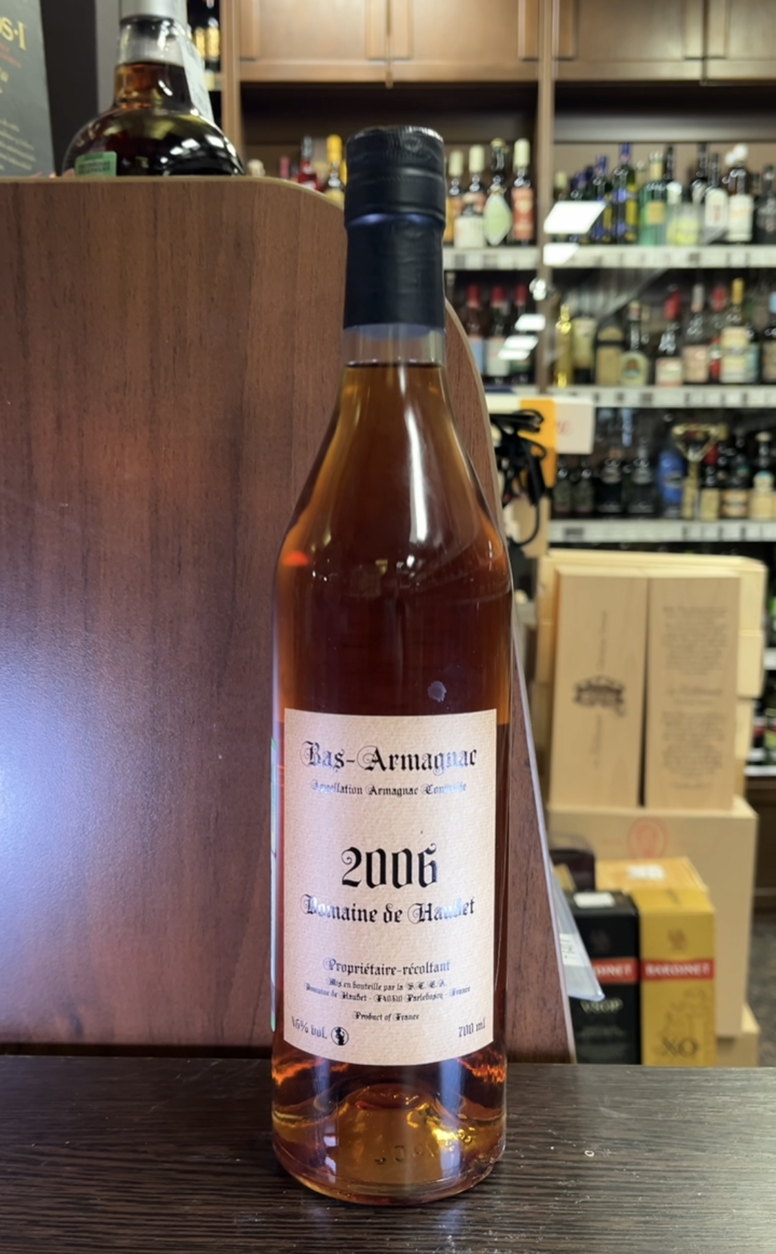 Domaine de Haubet 2006 years Арманьяк Домен де Обе 2006 года 0.7л