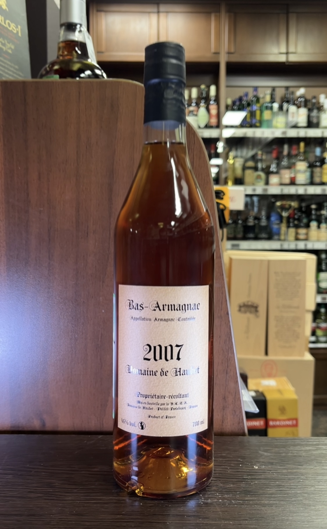 Domaine de Haubet 2007 years Арманьяк Домен де Обе 2007 года 0.7л