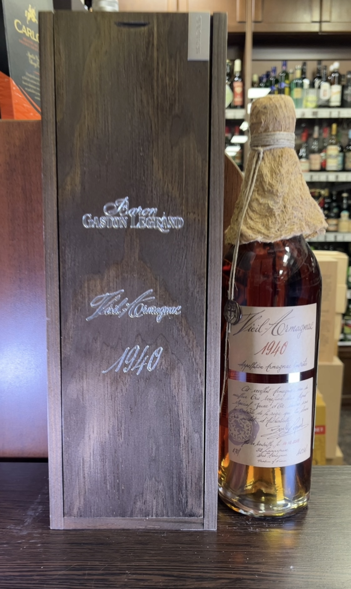 Armagnac Baron G. Legrand 1940 years Арманьяк Барон Г. Легран 1940 года