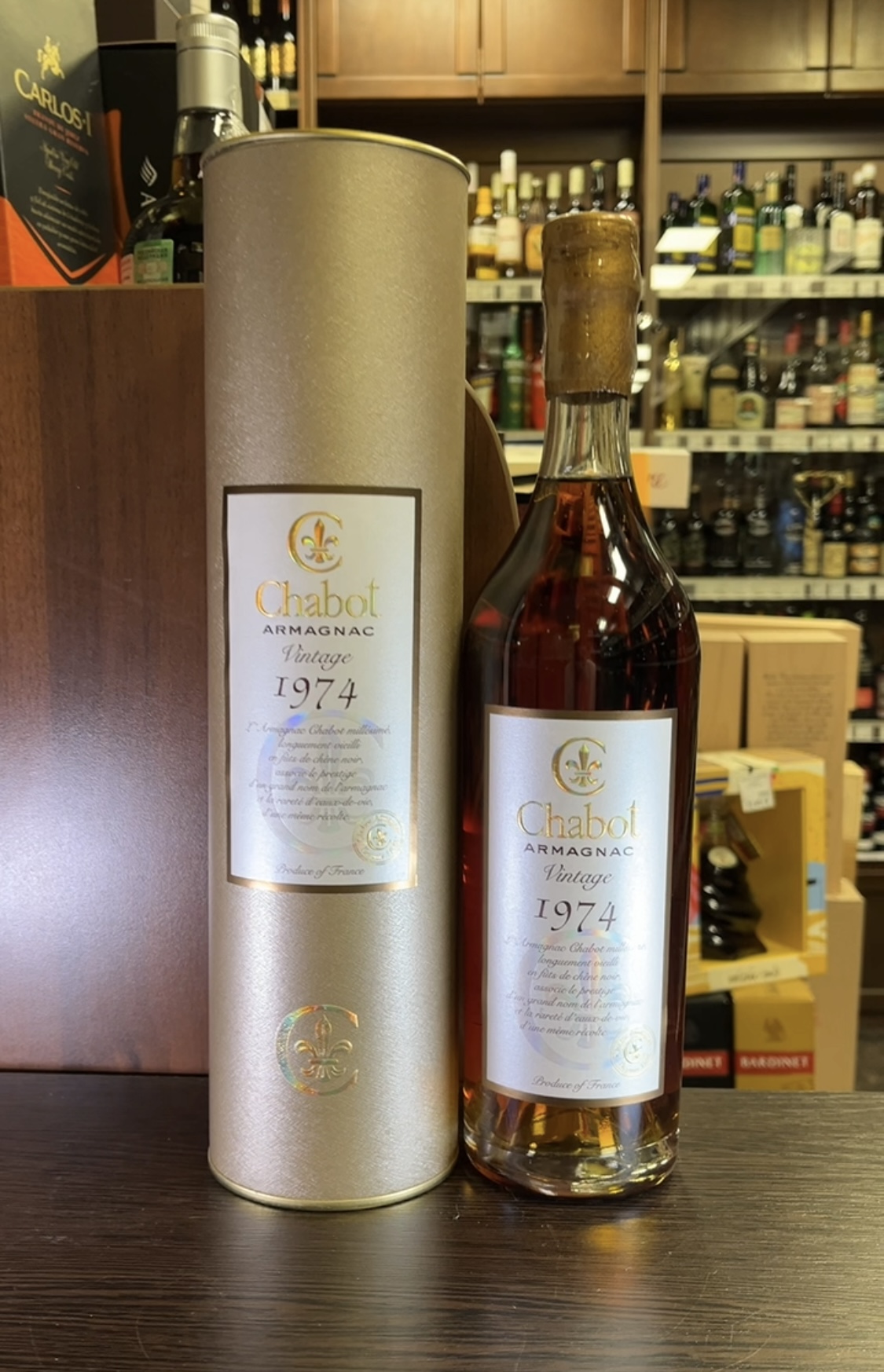 Armagnac Chabot 1974 year Арманьяк Шабо 1974 года 0.7л в тубе
