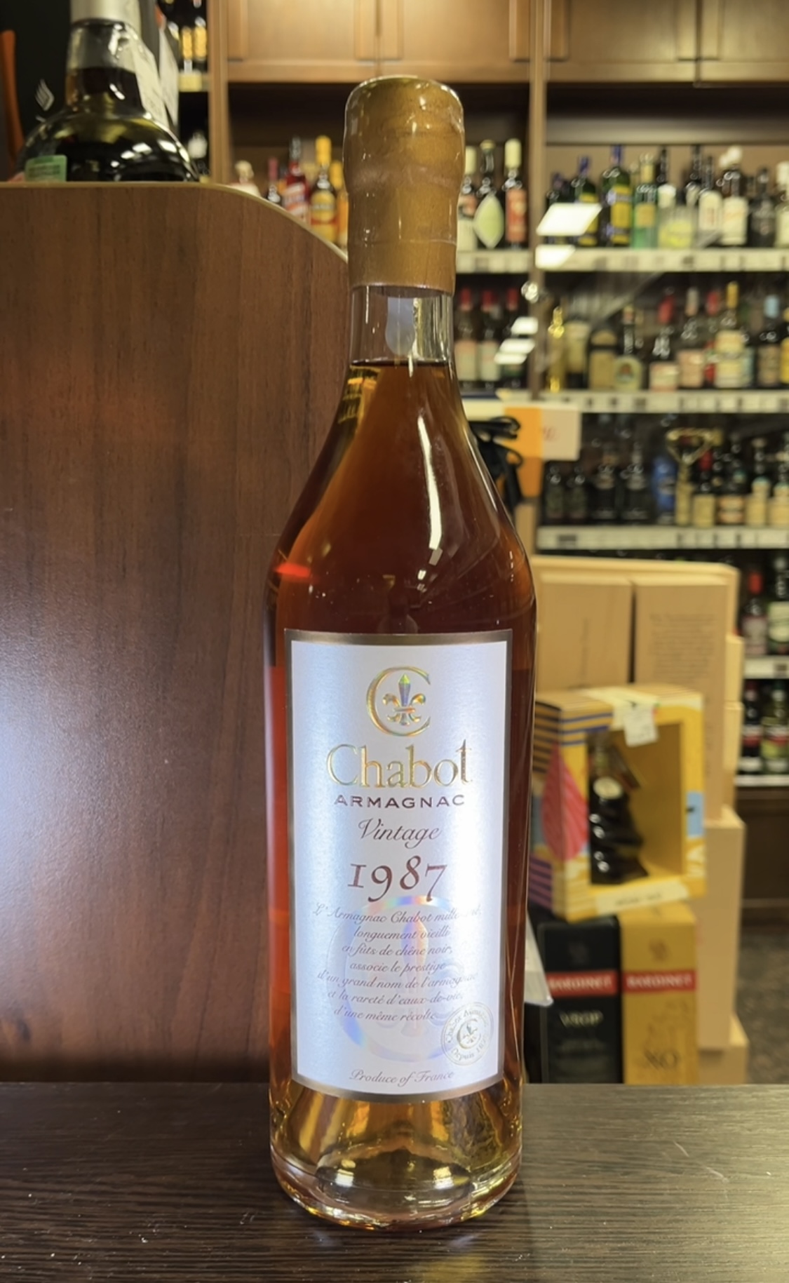 Armagnac Chabot 1987 year Арманьяк Шабо 1987 года 0.7л в тубе