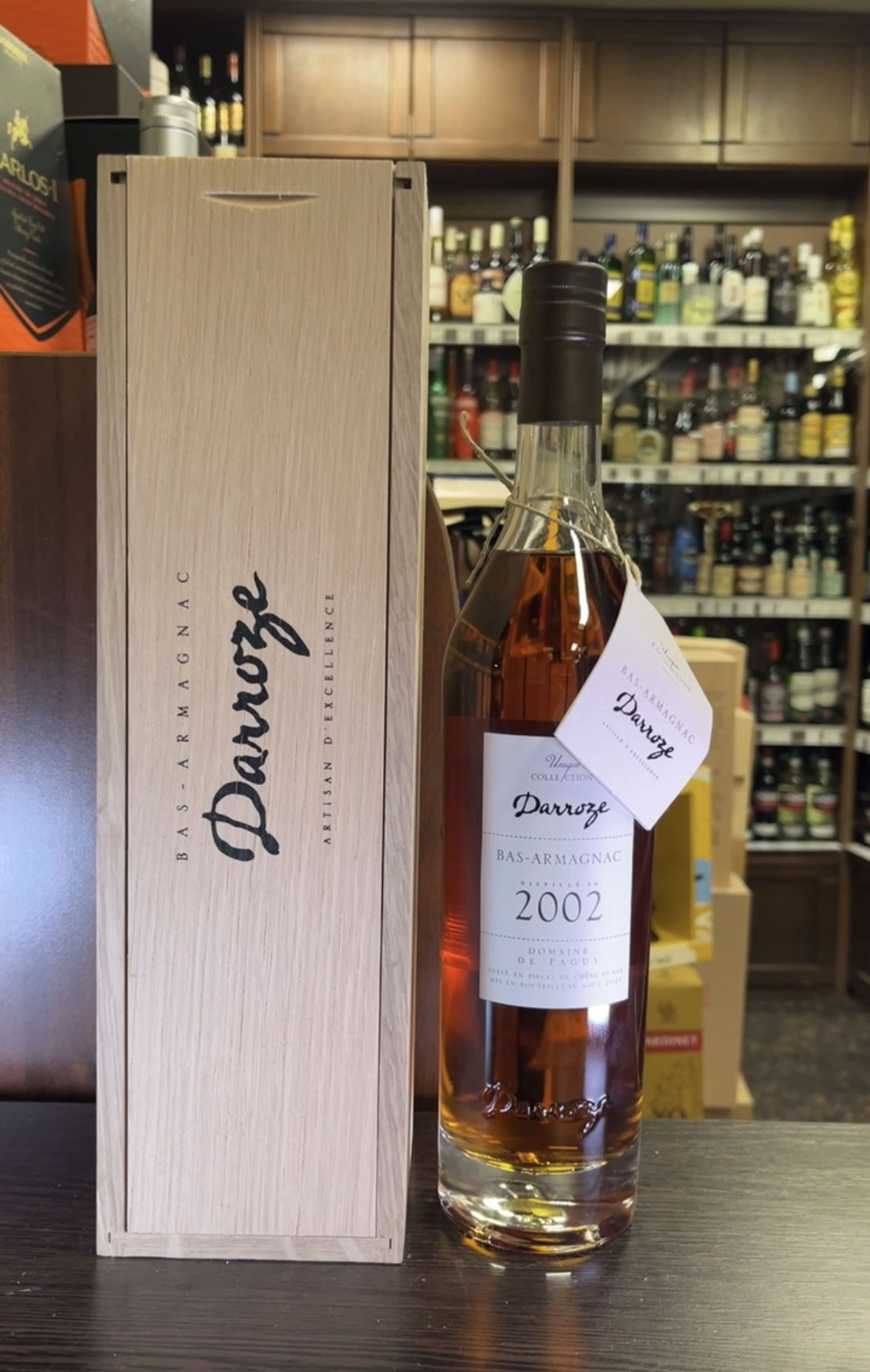 Darroze Bas Armagnac Unique Collection 2002 years Арманьяк Дарроз Баз Арманьяк Уник Коллексьон 2002г 0.7л в деревянной упаковке