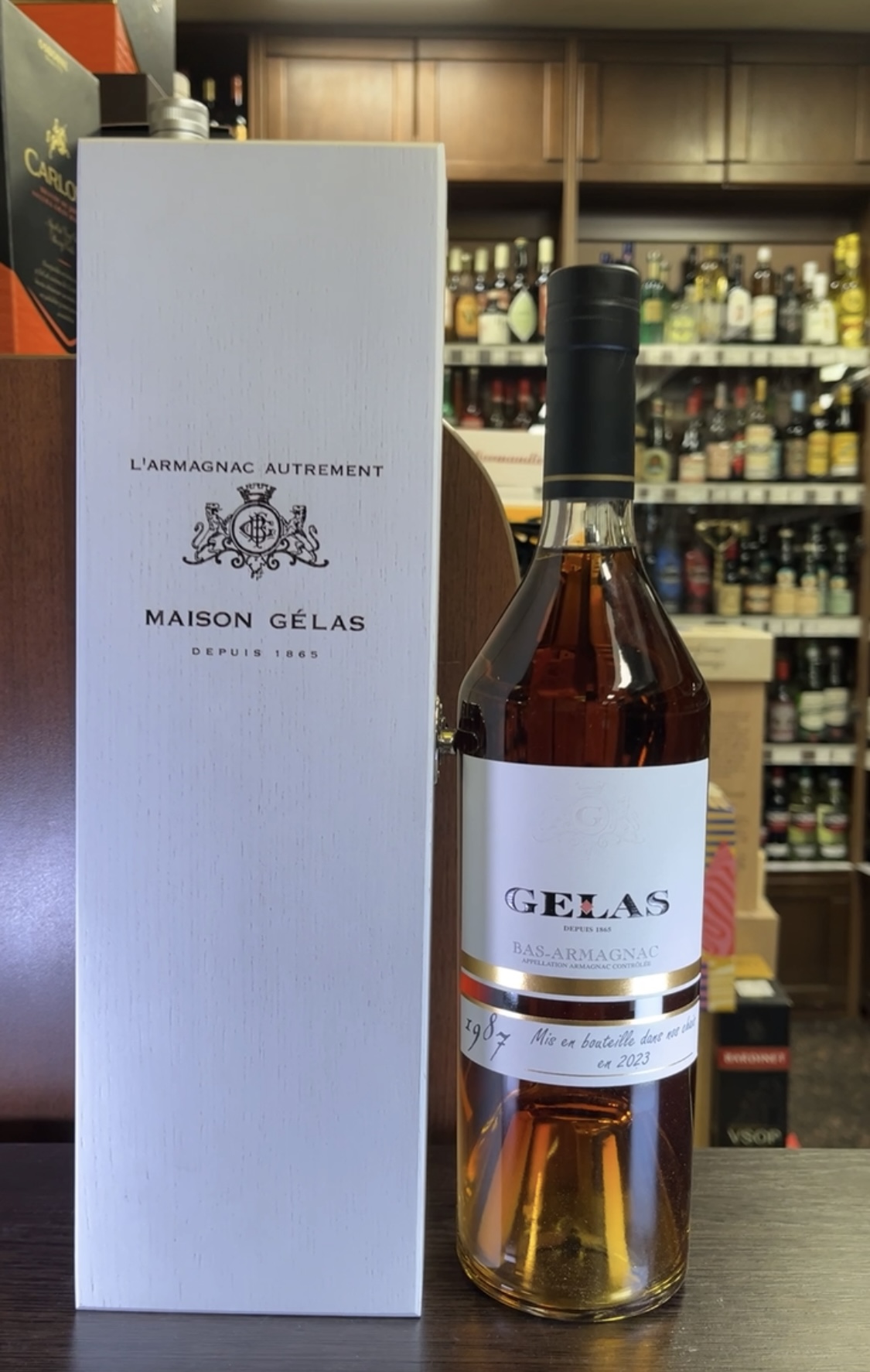 Armagnac Maison Gelas 1987 years Арманьяк Мейсон Желас 1987г