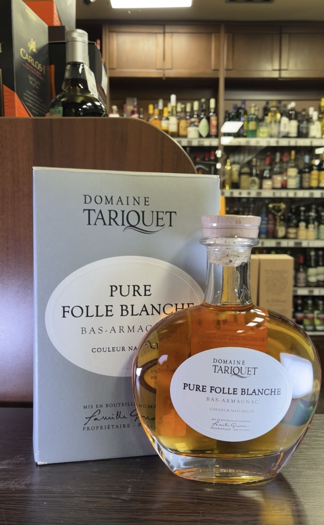 Armagnac Chateau du Tariquet Folle Bianche 3 years Арманьяк Шато дю Тарике Фоль Бланш 3 года 0.5л в подарочной упаковке