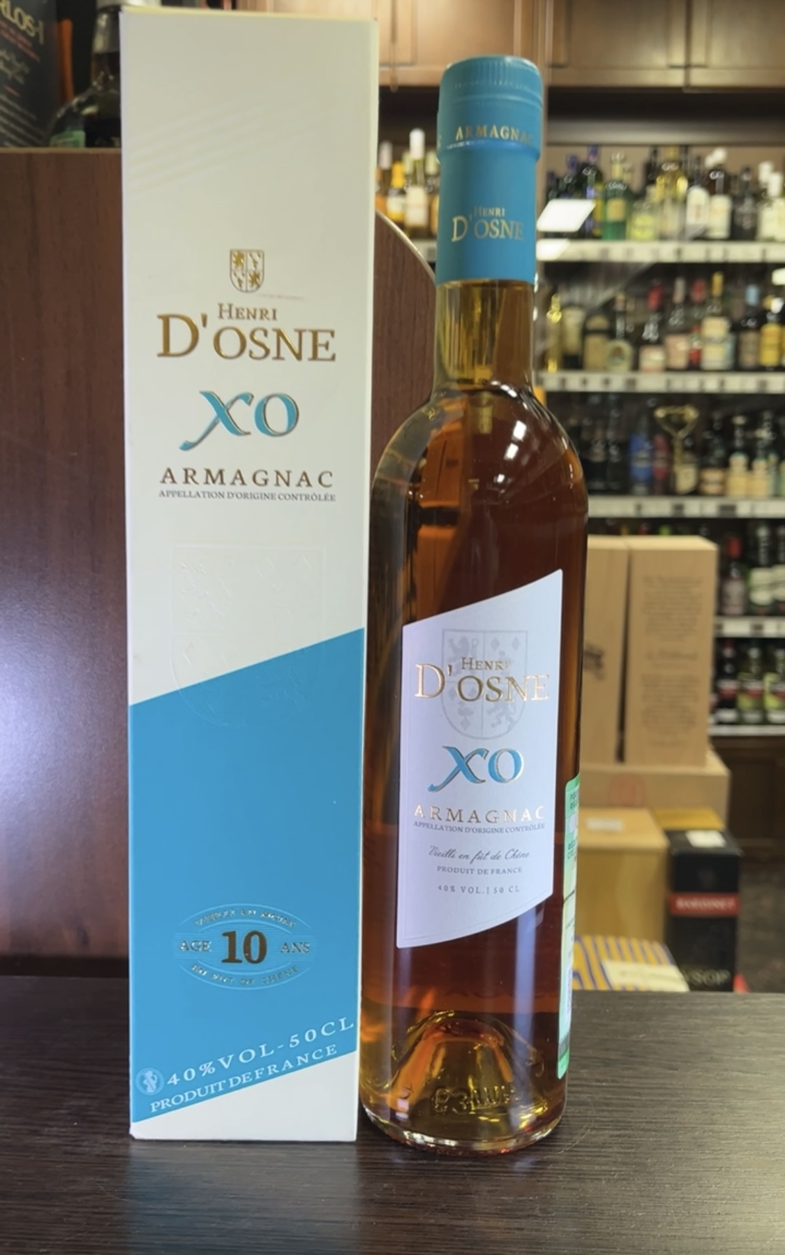 Henri dOsne XO Арманьяк Анри дОн XO 0.5л в подарочной упаковке