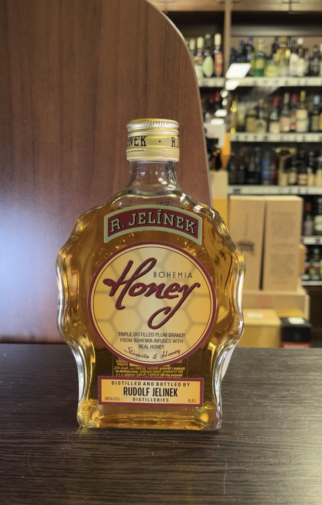 R Jelinek Honey Bohemia Ракия Сливовица Богемский Мед 0.5л