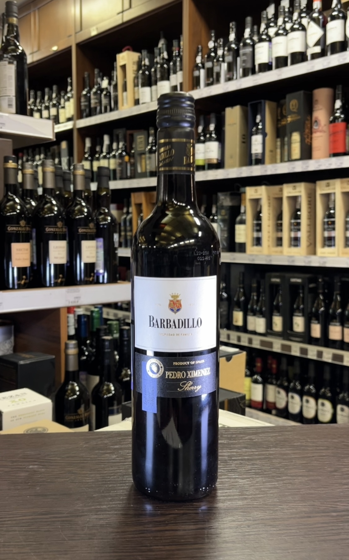 Barbadillo Pedro Ximenez Херес Барбадилло Педро Хименез 0.75л