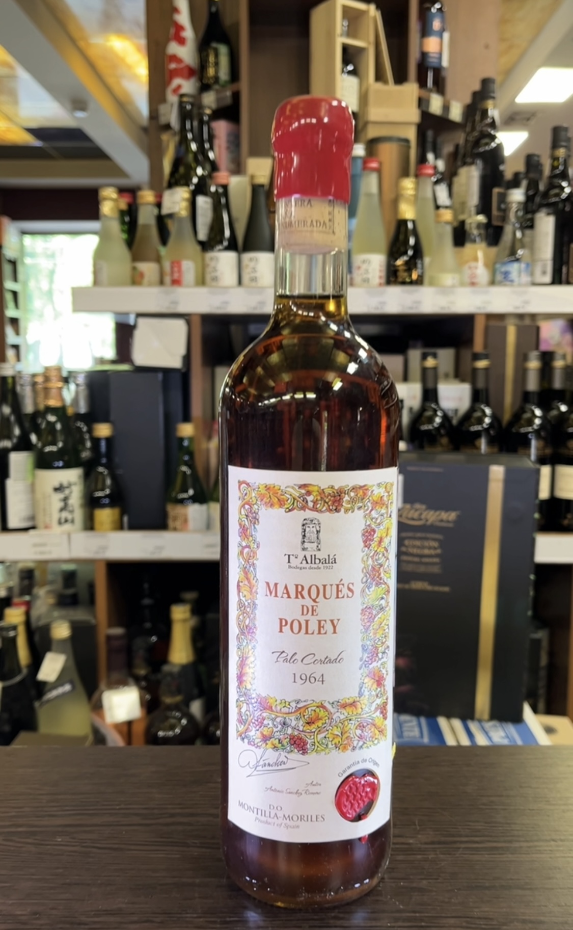 Marques de Poley Palo Cortado 1964 Херес Маркиз де Полей Пало Кортадо 1964 0.75л